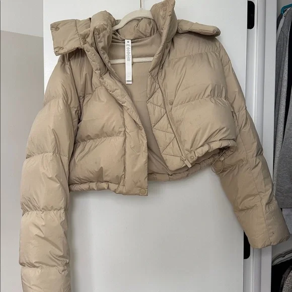 Lululemon Wunder Puff Super-Cropped Jacket Trench Size 6 - Picture 2 of 16